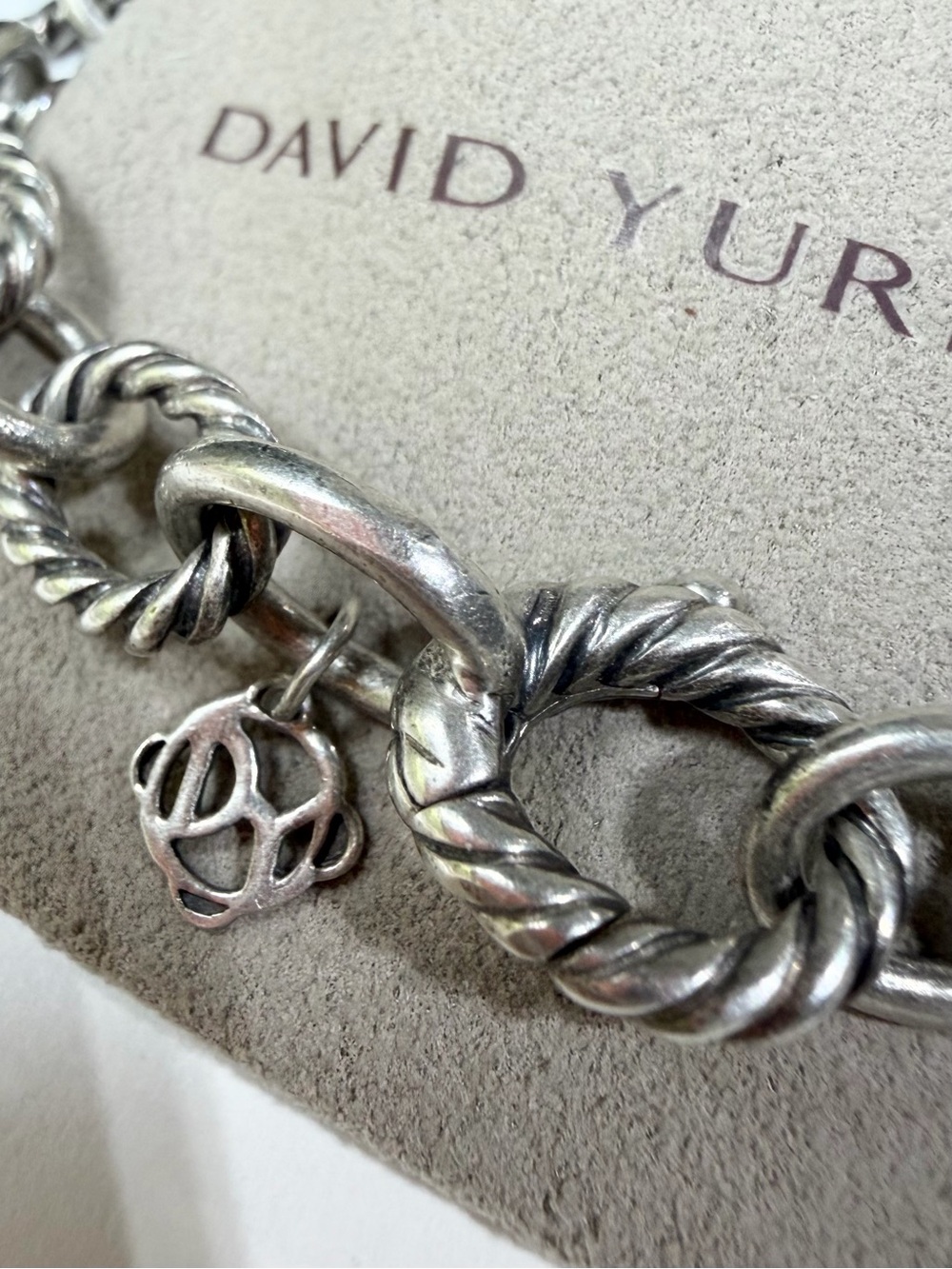 ❤️ David Yurman 10mm Oval Link Chain Bracelet - Picture 5 of 9